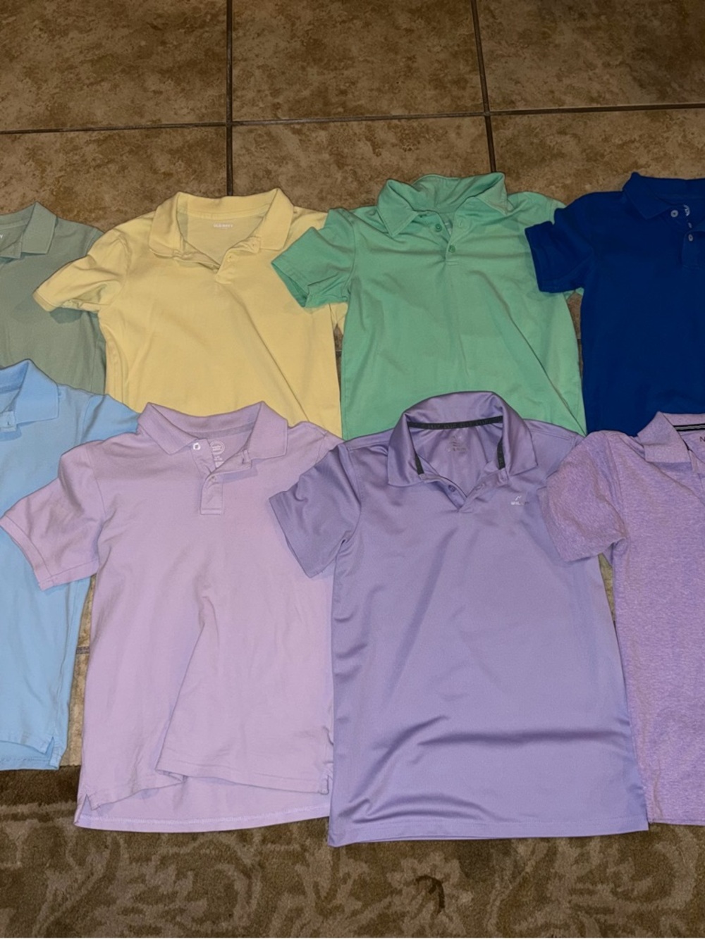 Boys Size Large (10-12) Short Sleeve Polo Shirts -